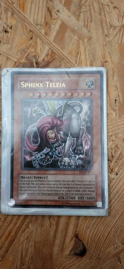 Yu-Gi-Oh! Sphinx Teleia Kaart - EP1-EN003, Ophalen of Verzenden, Gebruikt, Losse kaart