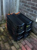 10 Daktegels 41x34, Ophalen, Gebruikt, Steen of Klei, Zwart