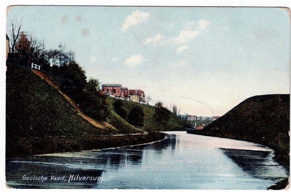 Hilversum 1910. De Gooische Vaart., Ophalen of Verzenden, Voor 1920, Ongelopen, Noord-Holland