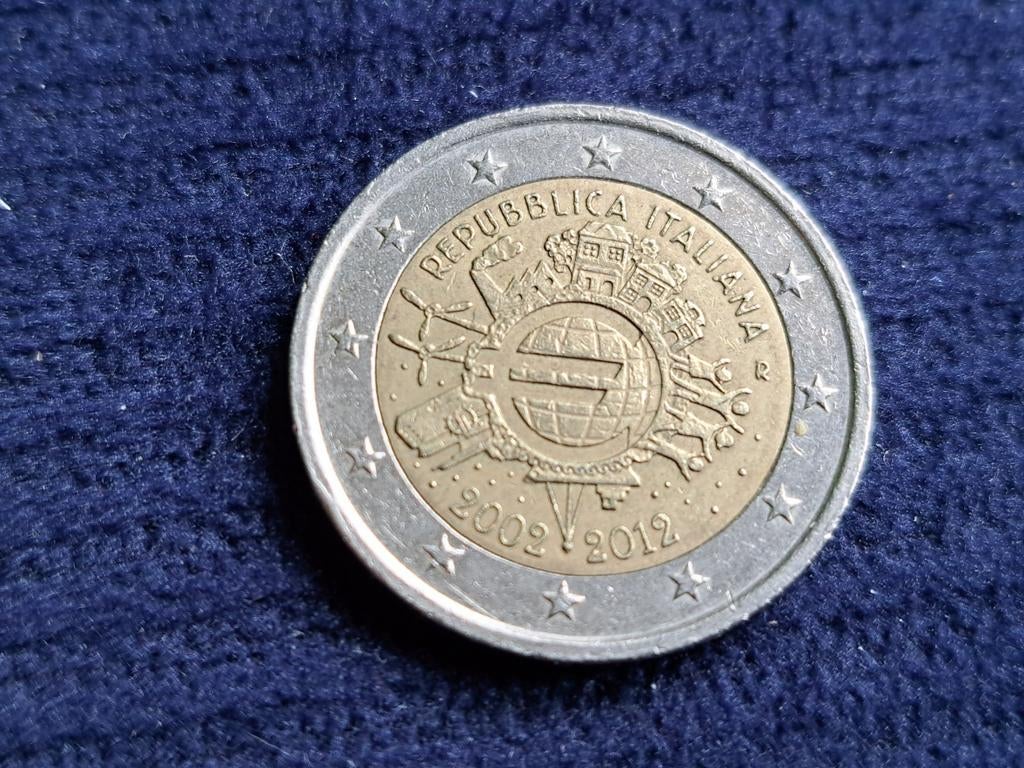 2 euro cc Italië 10 jaar Euro 2012, Postzegels en Munten, Munten | Europa | Euromunten, Ophalen of Verzenden, Italië, 2 euro