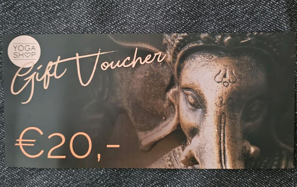 Yogashop voucher, Tickets en Kaartjes, Kortingen en Cadeaubonnen, Eén persoon, Cadeaubon