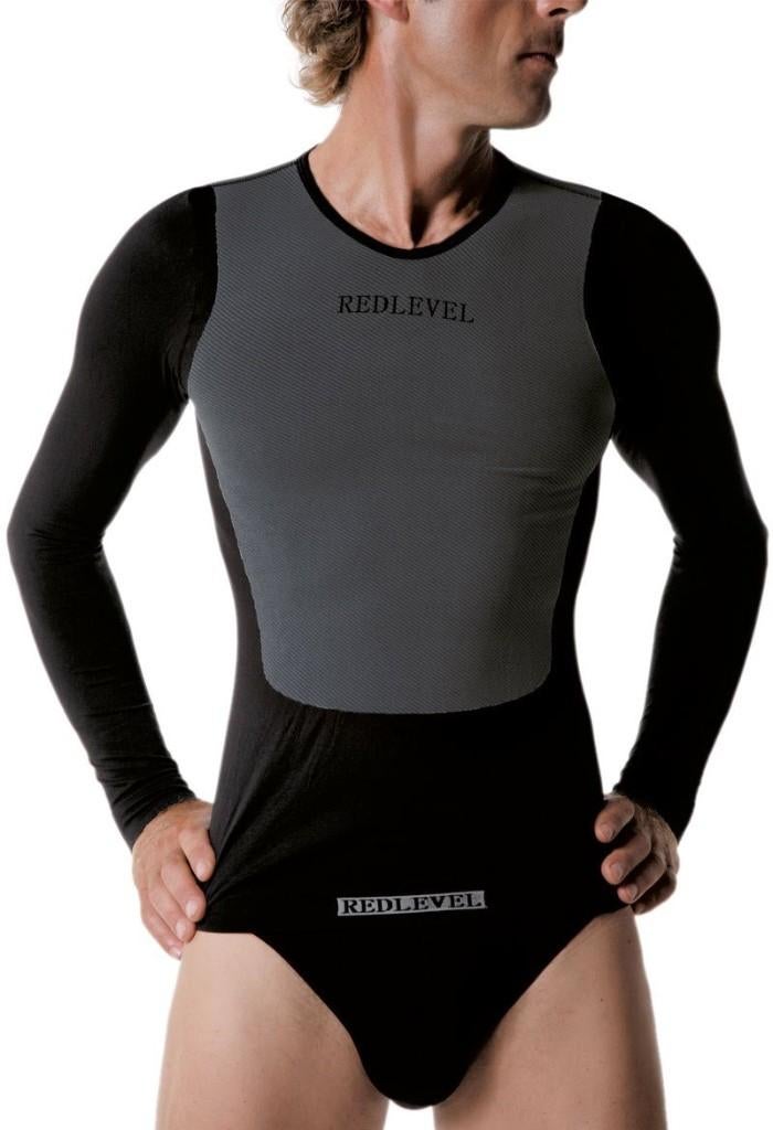 RED LEVEL LR-38 Longsleeve Maat S, Zwart/Grijs, 60% korting!, Fietsen en Brommers, Fietsaccessoires | Fietskleding, S, Nieuw, Heren