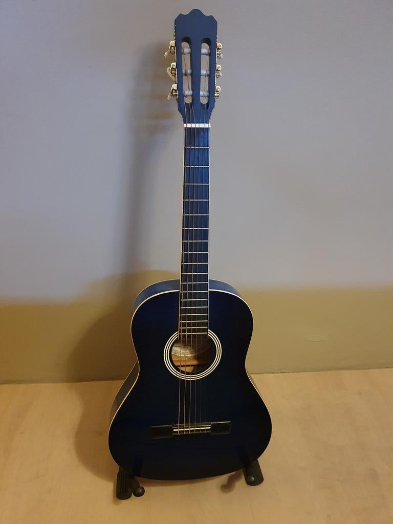 Ashton Klassieke Spaanse Gitaar blauw, Muziek en Instrumenten, Ophalen of Verzenden, Gebruikt, Klassieke of Spaanse gitaar
