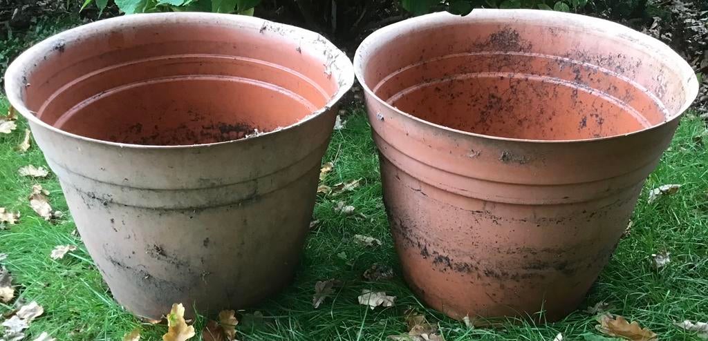 Reuze potten, mega tuinpotten, Tuin en Terras, Kunststof, Gebruikt, 40 cm of meer, Rond