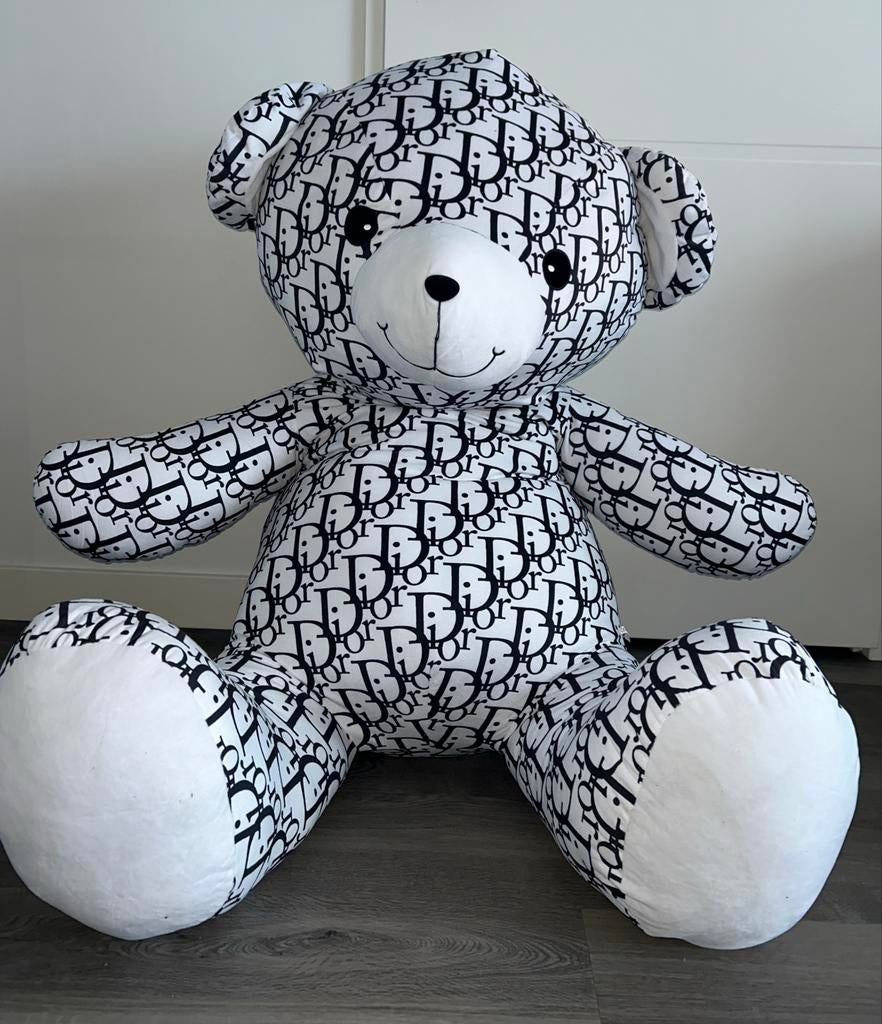 Grote Dior Knuffelbeer - 1 Meter Hoog, Ophalen, Zo goed als nieuw, Beer