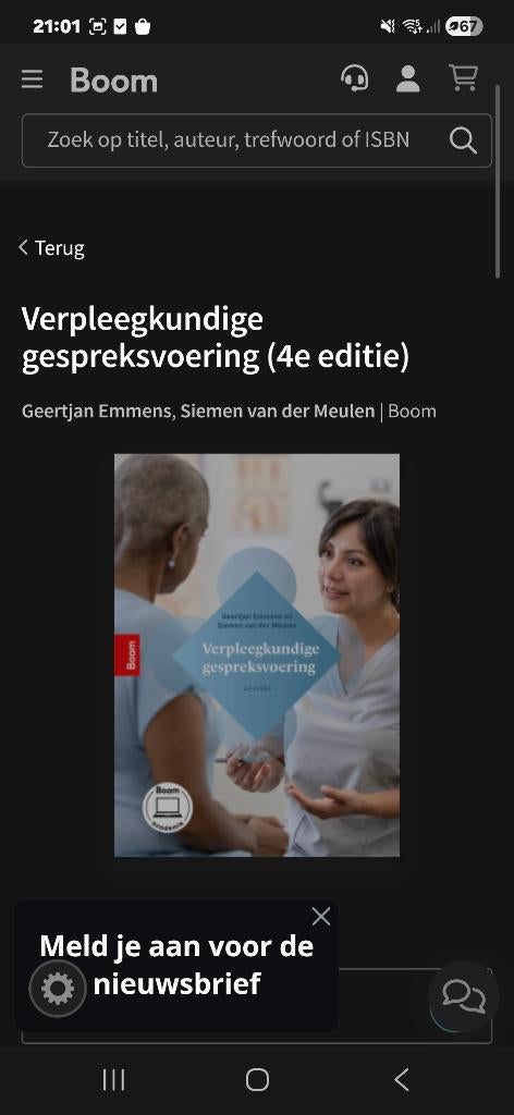Verpleegkundige gespreksvoering, Boeken, Studieboeken en Cursussen, Ophalen of Verzenden, Beta, Zo goed als nieuw, HBO
