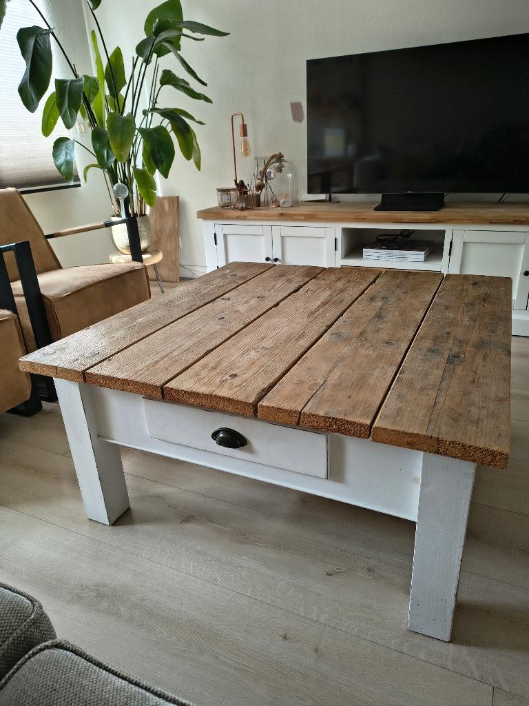 Salontafel stijgerhout, Ophalen, 50 tot 100 cm, Vierkant, 50 tot 100 cm