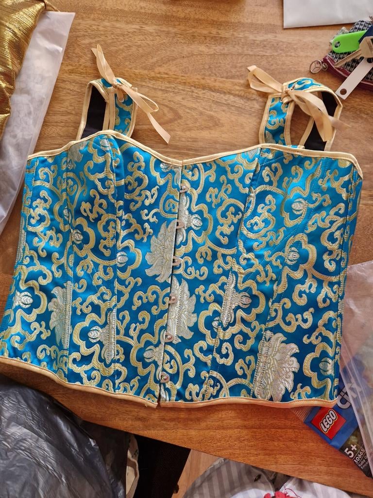 Reigkorset maat L ongedragen, Kleding | Dames, Carnavalskleding en Feestkleding, Ophalen, Nieuw, Carnaval