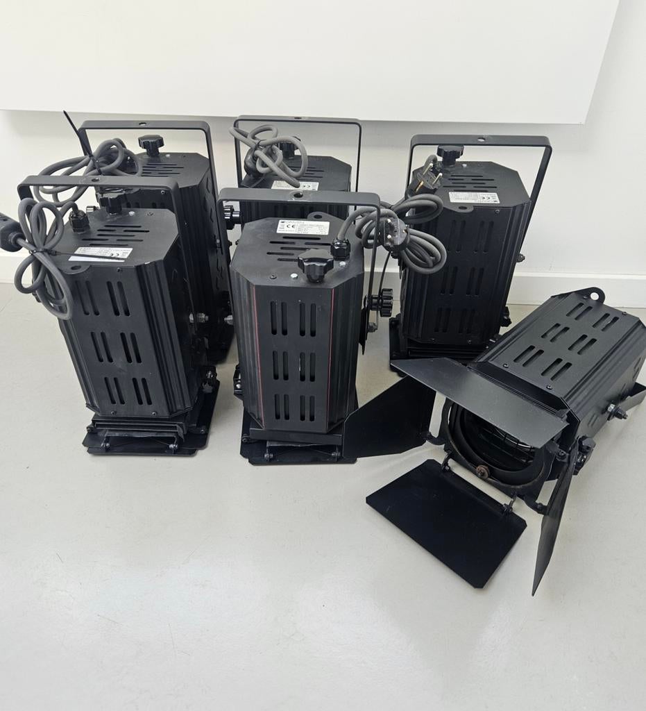 Theaterspots Griven GR 0211 Incl Barndoors 6 stuks., Ophalen of Verzenden, Gebruikt, Licht