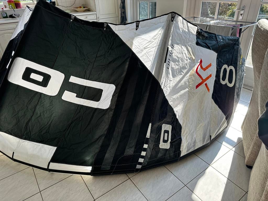 Core XR7 8 meter + Sensor 3s pro bar, Watersport en Boten, Kitesurfen, 8 m², Geen board, Ophalen of Verzenden, Zo goed als nieuw