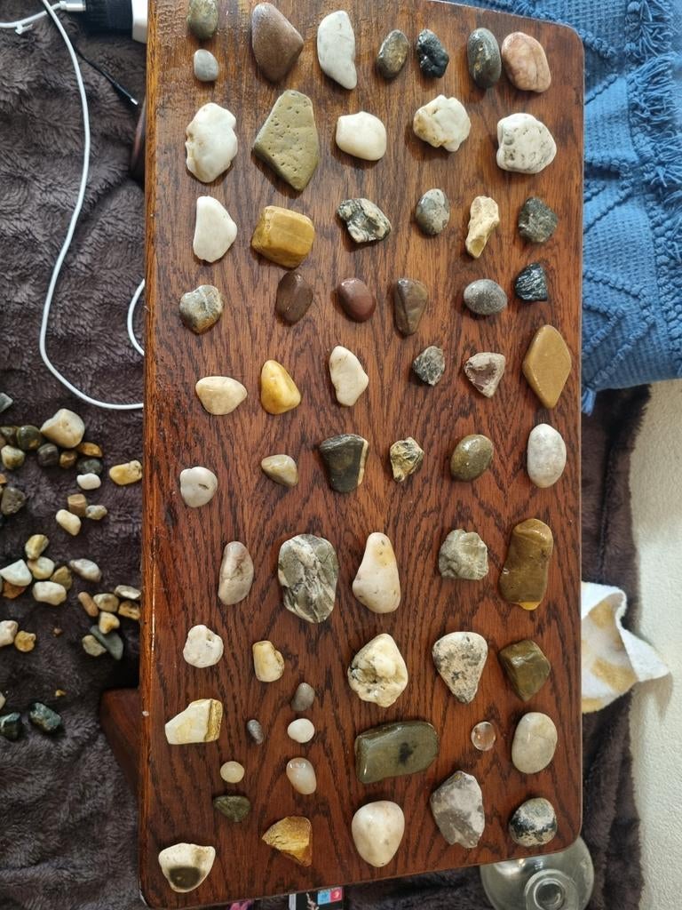 Verzameling van verschillende stenen, Verzamelen, Mineralen en Fossielen, Ophalen of Verzenden
