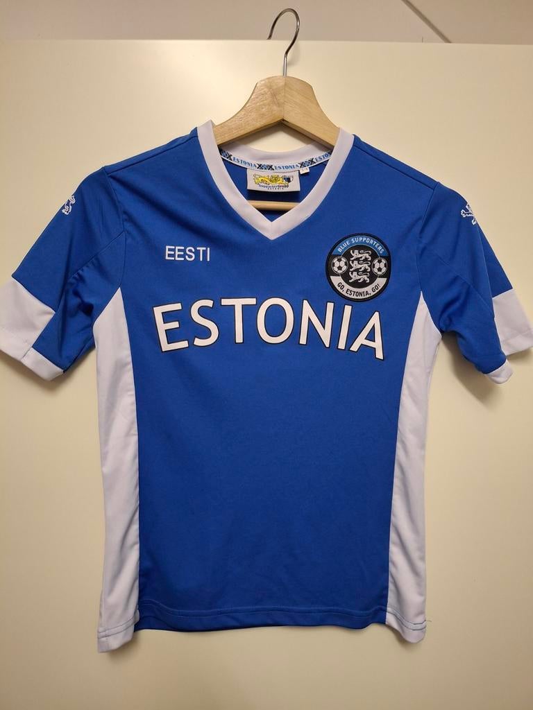 Estonia Estland voetbalshirt nr 9 maat 14 kinder shirt, Maat XS of kleiner, Ophalen of Verzenden, Zo goed als nieuw, Shirt