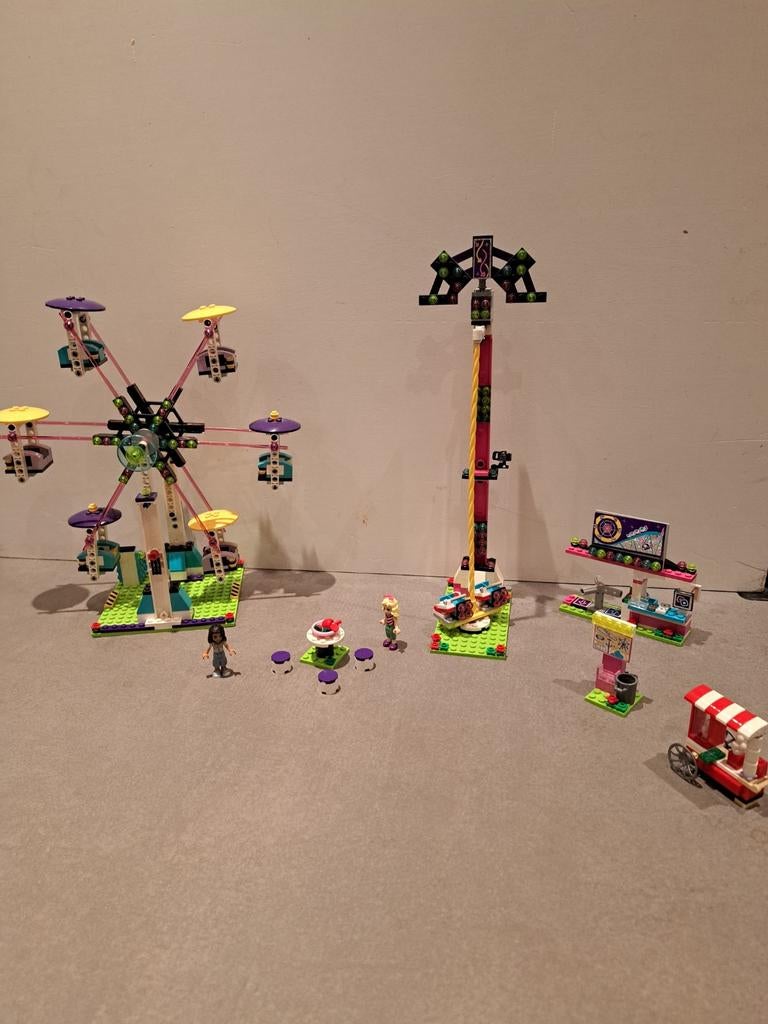 Lego Friends Kermis Attracties Set, Ophalen of Verzenden, Zo goed als nieuw, Complete set, Lego