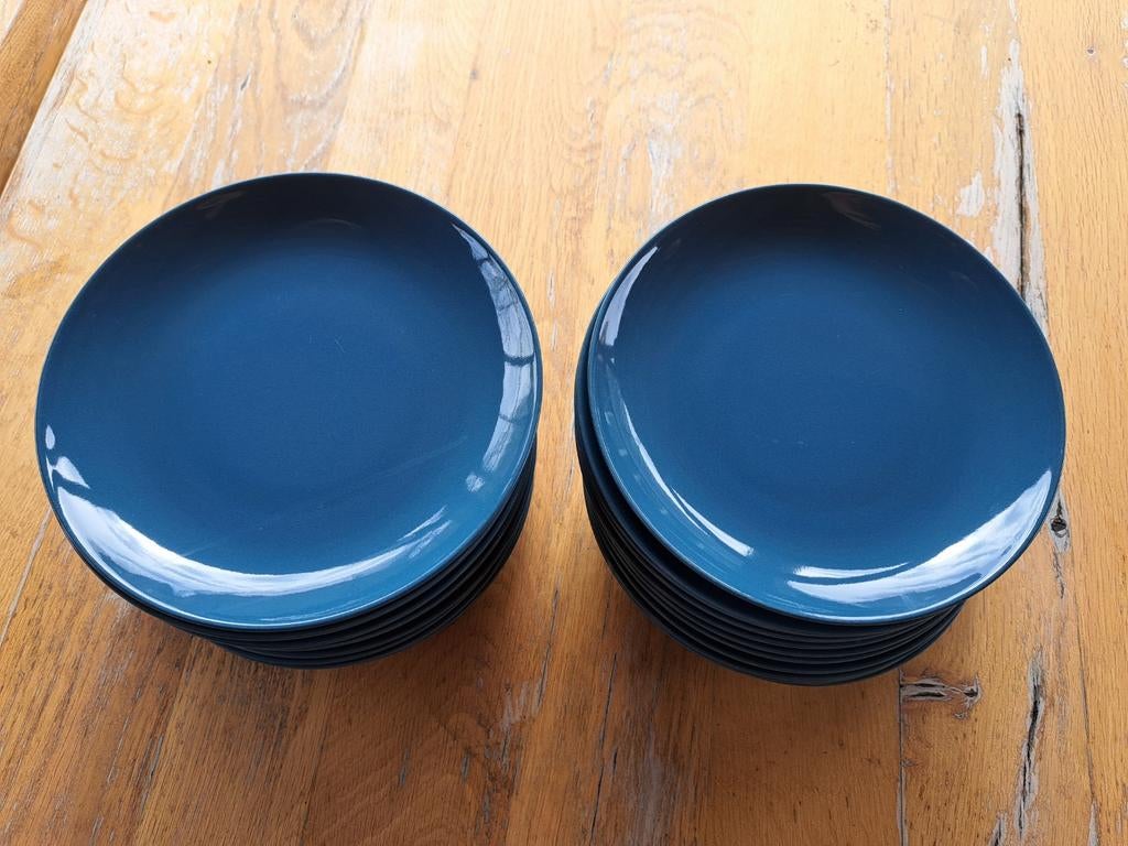 Borden Ikea blauw, Ophalen, Zo goed als nieuw, Overige stijlen, Bord(en)