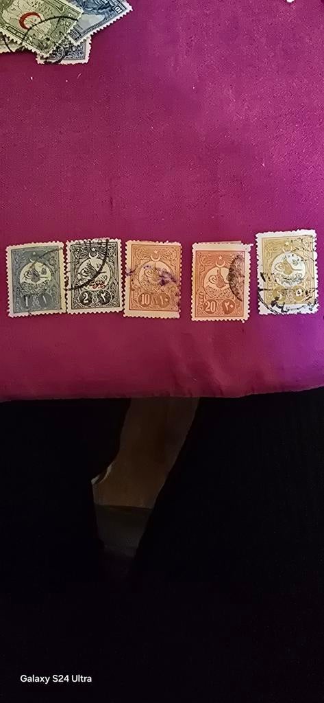 Oude Turkse postzegels - Gestempeld, Ophalen of Verzenden, T/m 1940, Gestempeld