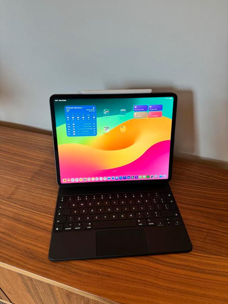 iPad Pro 12.9" M1 256GB (5th gen) + Pencil & Magic Keyboard, Computers en Software, Apple iPads, Zo goed als nieuw, Apple iPad Pro