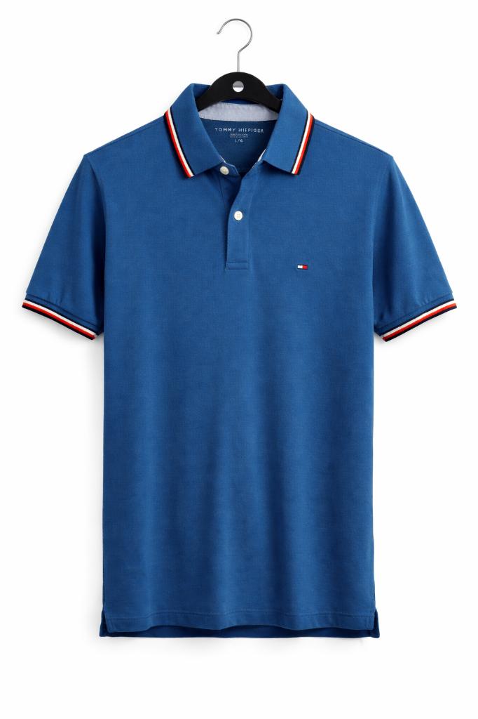 Tommy Hilfiger polo baluw maat L (goede staat), Maat 52/54 (L), Blauw, Tommy Hilfiger, Ophalen of Verzenden