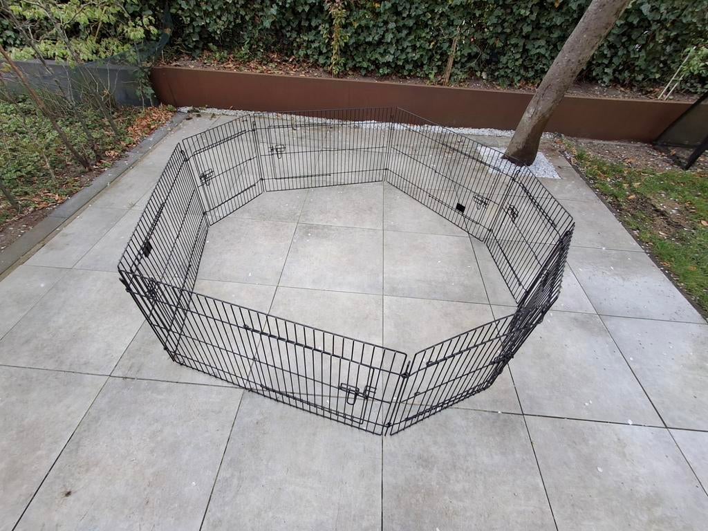Goede en degelijke  stalen, konijnenren, Dieren en Toebehoren, Ophalen, 60 tot 90 cm, Ren, 110 cm of meer