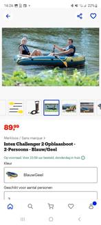 Intex Challenger 2 Opblaasboot - 1x gebruikt, Ophalen of Verzenden, Zo goed als nieuw