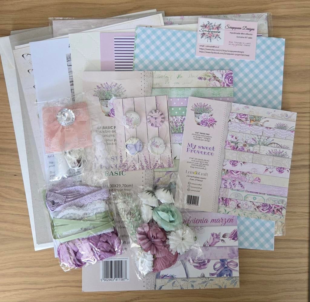 Complete scrapbook kit My Sweet Provence, Hobby en Vrije tijd, Scrapbooking, Ophalen of Verzenden, Nieuw, Papier of Karton, Overige merken