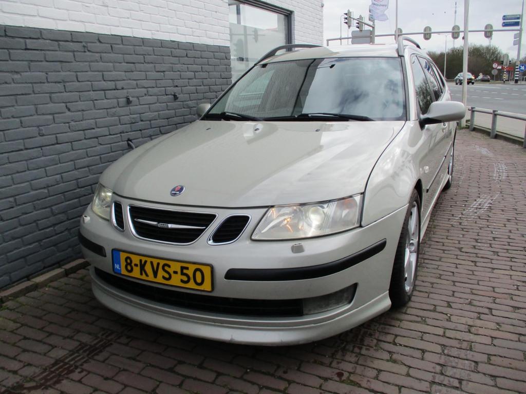 Saab 9-3 Sport Estate 2.8 V6 T Aero, Voorwielaandrijving, Gebruikt, Skiluik, Leder en Stof