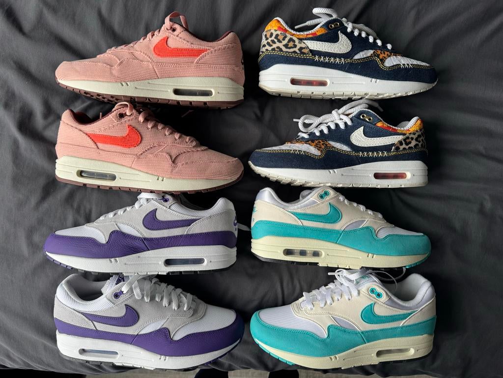 4 Paar Nike Air Max 1 - Nieuw in de doos - Maat 44, Overige kleuren, Nieuw, Ophalen of Verzenden, Sneakers of Gympen