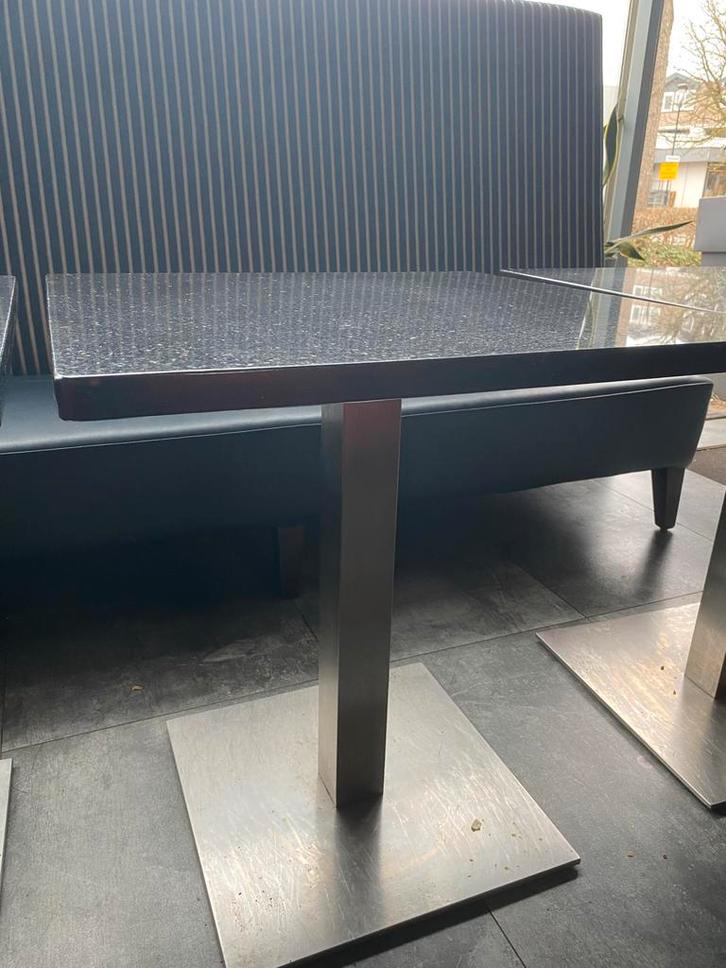 Gloednieuwe granieten tafel, Huis en Inrichting, Tafels | Eettafels, Nieuw, 50 tot 100 cm, Vier personen, Rechthoekig, Metaal