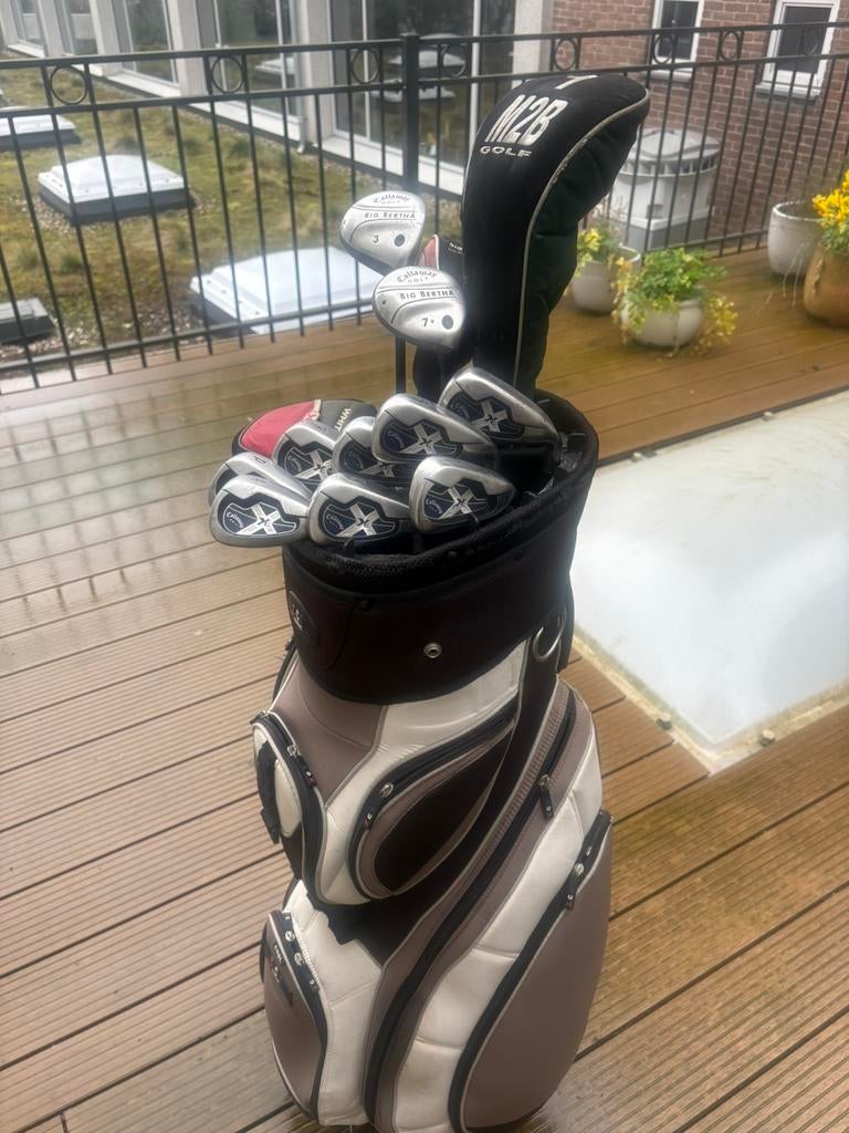 Callaway golfset heren, ijzers, driver, houten, putter, tas, Sport en Fitness, Golf, Ophalen of Verzenden, Zo goed als nieuw, Set