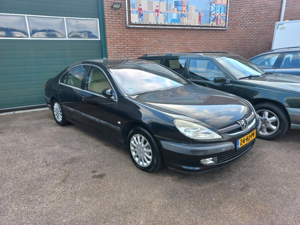 Peugeot 607 2.7 V6 2WD 2007 Zwart, Auto's, Voorwielaandrijving, 1272 kg, Zwart, 4 cilinders