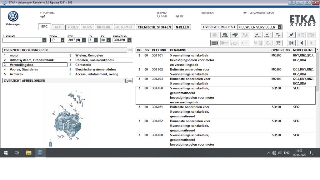 ETKA 8.2 - Elektronische Onderdelen Catalogus, Verzenden