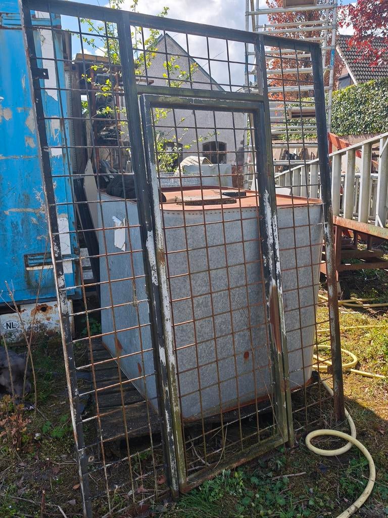 Poort met deur, Ophalen of Verzenden, IJzer