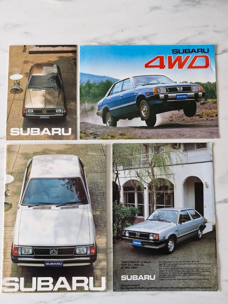 4 Subaru 4WD folders - Mint conditie, Boeken, Ophalen of Verzenden, Zo goed als nieuw, Overige merken