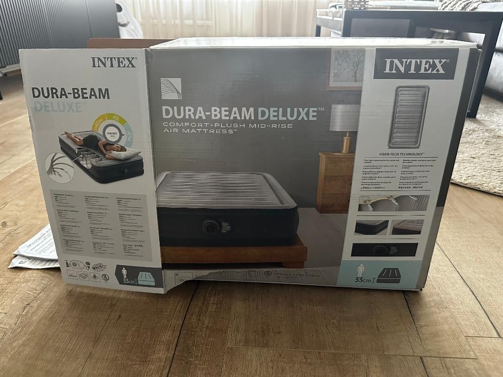 Intex luchtbed ingebouwde pomp, Ophalen of Verzenden, Ingebouwde pomp, Nieuw, 1-persoons