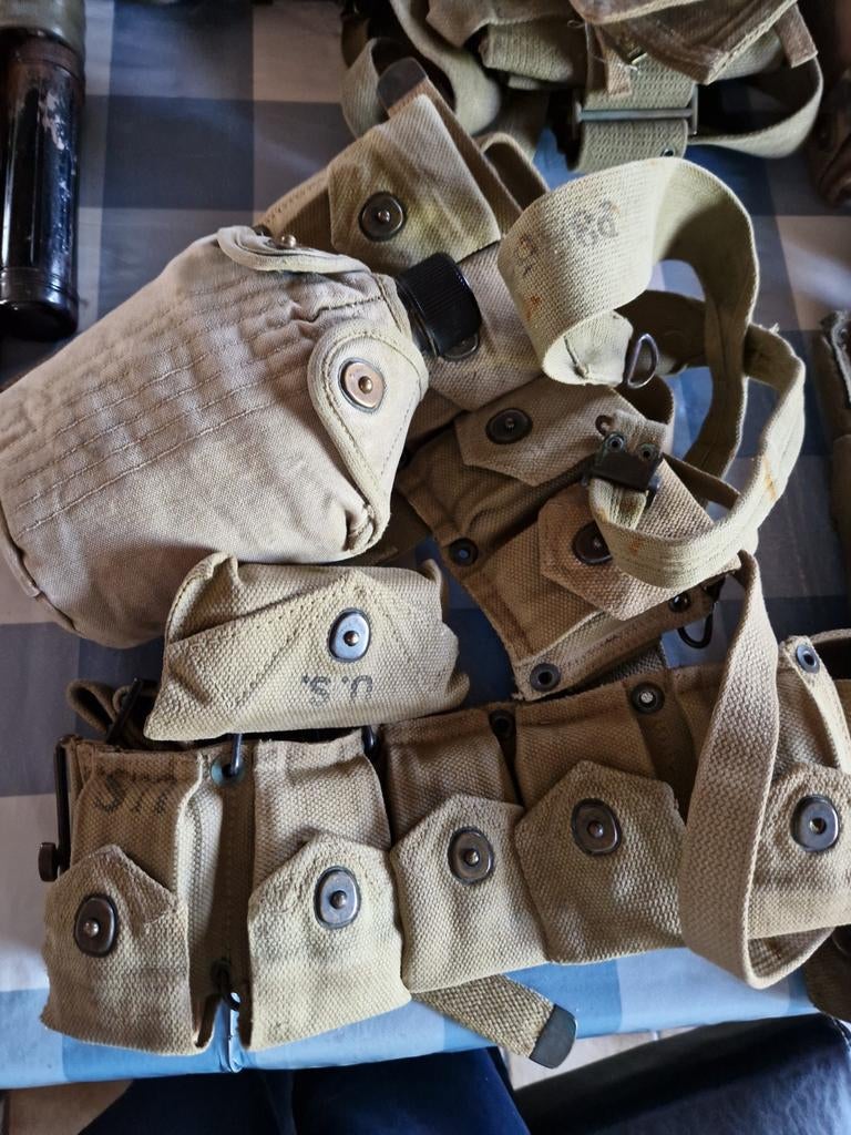 Ww2 US gordel set, Verzamelen, Militaria | Tweede Wereldoorlog, Ophalen of Verzenden, Amerika