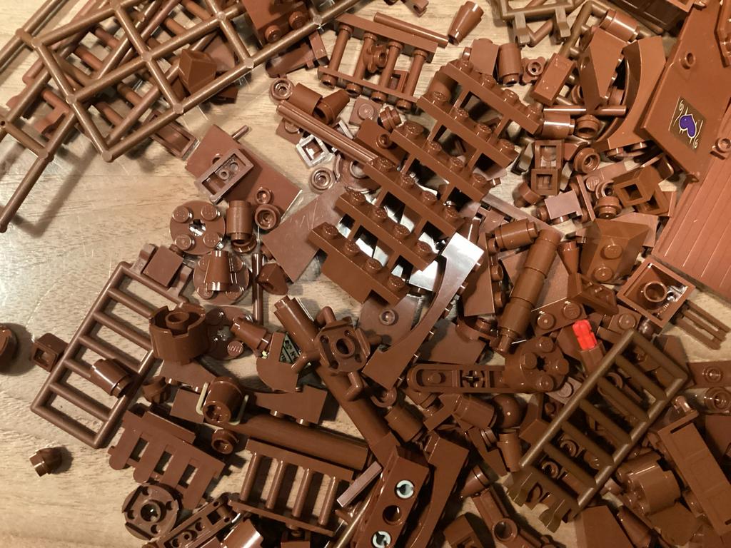 Diverse LEGO blokjes en speciale onderdelen Reddish Brown, Gebruikt, Inclusief extra onderdelen, Lego, Ophalen of Verzenden