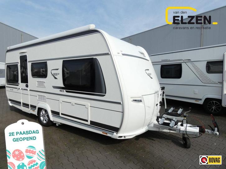 Fendt Bianco Selection 465 TG Mover, luifel, fietsendr., Caravans en Kamperen, Caravans, Bedrijf, tot en met 4, 1000 - 1250 kg