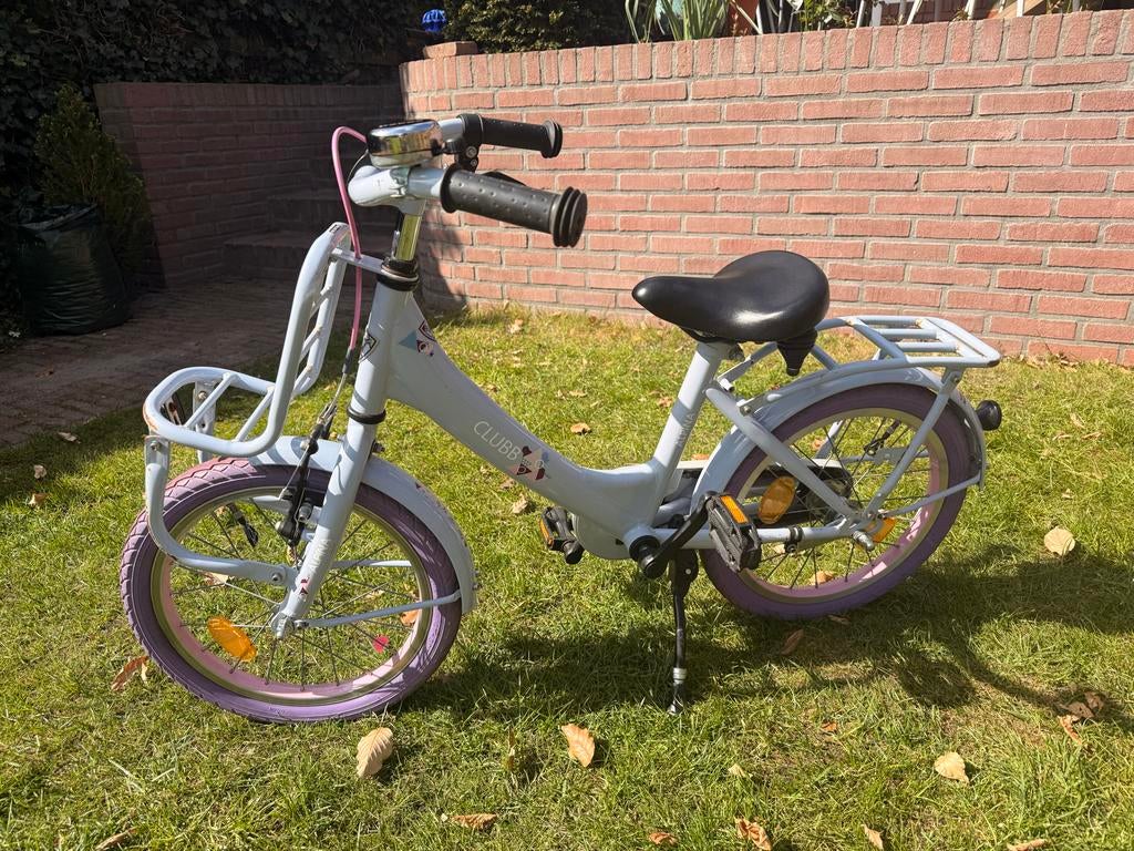 Kinderfiets paars, Fietsen en Brommers, Fietsen | Kinderfietsjes, Ophalen, Gebruikt, 16 tot 20 inch