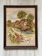 Borduurwerk in lijst, Ophalen of Verzenden, Zo goed als nieuw, Overige typen