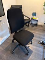 Bureaustoel + vloerbeschermer, Ophalen, Gebruikt, Zwart, Bureaustoel