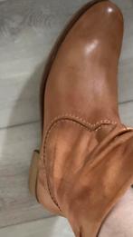 Bruine leren enkellaarzen maat 40, Ophalen of Verzenden, Gedragen, Bruin, Lage of Enkellaarzen