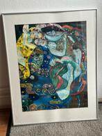 Klimt reproductie ingelijst, Ophalen of Verzenden