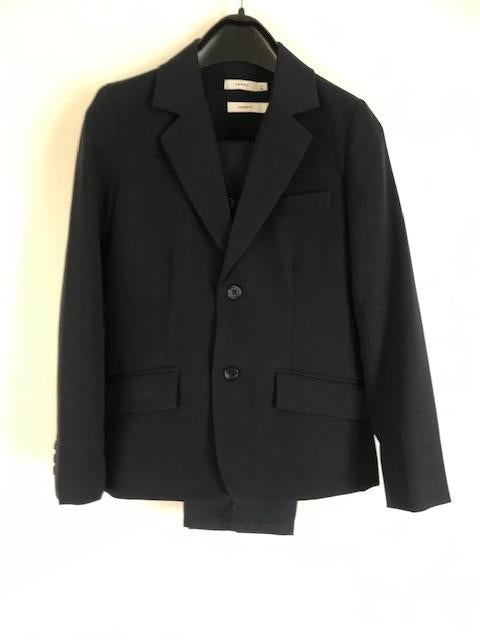 Donkerblauw kostuum maat 140-146, Ophalen, Zo goed als nieuw, Jongen, Setje