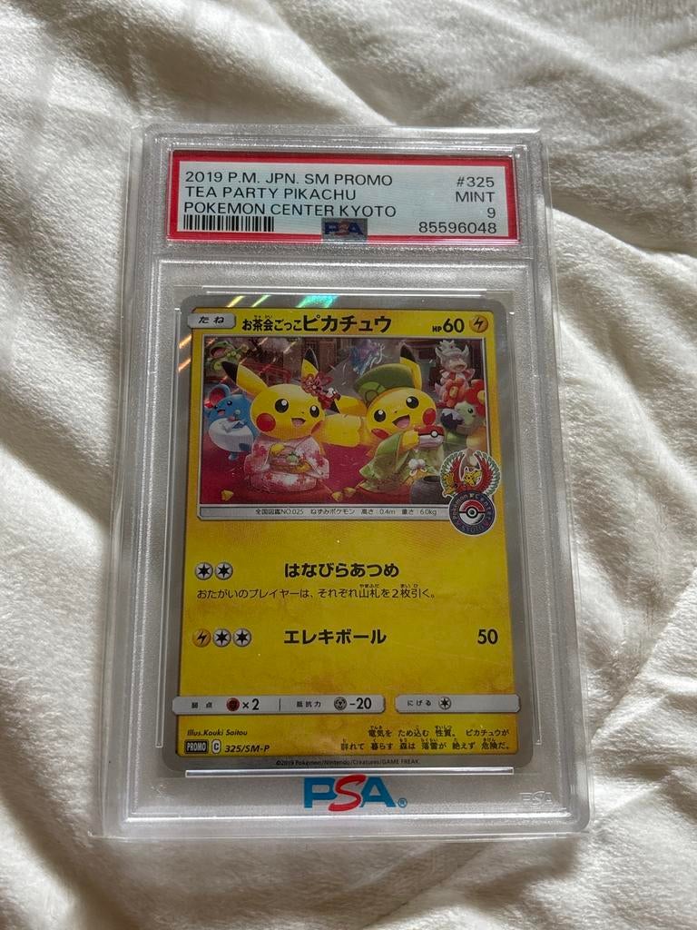 Tea Party Pikachu PSA9, Ophalen of Verzenden, Zo goed als nieuw, Losse kaart