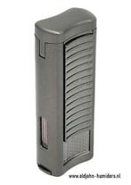 RONSON PASSAT AANSTEKER 2 X JETFLAME BOOR GUN METAL      ro5, Verzenden, Nieuw, Aansteker