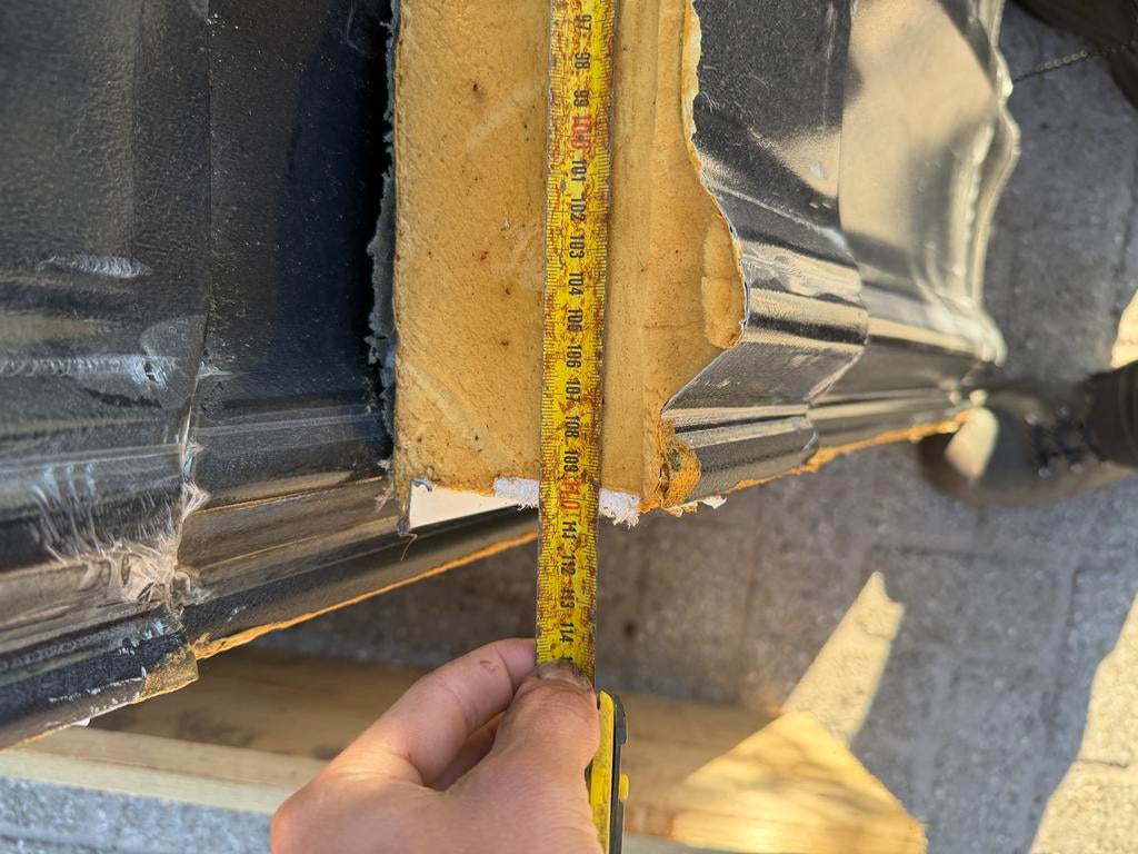 5x Nieuwe geïsoleerde dakplaten 10cm dik, 63x100cm, Doe-het-zelf en Verbouw, Dakplaat of Dakpanplaat, Zwart, Nieuw, Ophalen of Verzenden