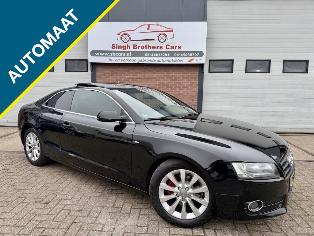 Audi A5 Coupé 2.0 TFSI S-LINE DAK LEER NAVI XENON INRUIL MO, Auto's, Audi, Automaat, Euro 5, Gebruikt, Zwart