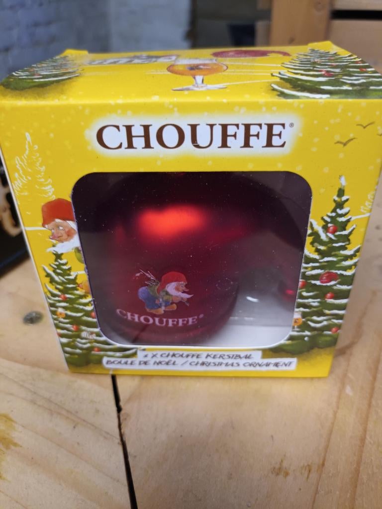 Kerstbal van La Chouffe, Verzamelen, Biermerken, Ophalen of Verzenden, Nieuw, Overige typen, Overige merken