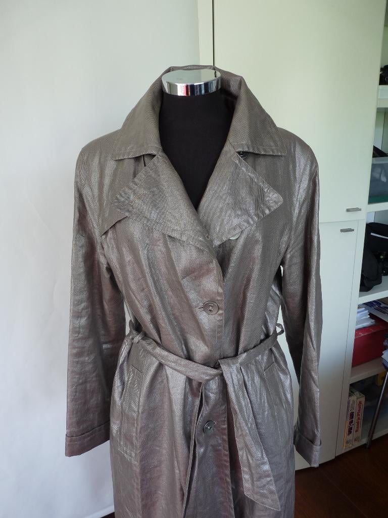Taupe kleur metallic dessin zomerjas van Milo Coats, mt 38, Maat 38/40 (M), Overige kleuren, Ophalen of Verzenden, Zo goed als nieuw