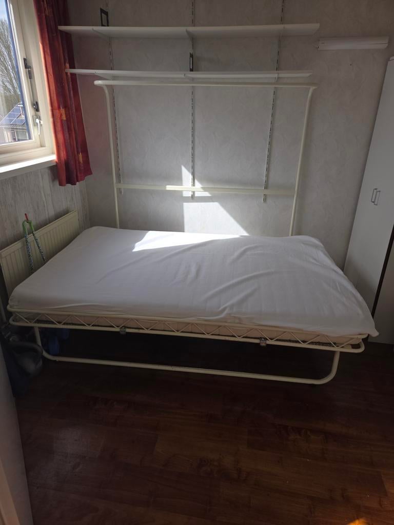 Gratis opklapbed, 190x120 cm, in goede staat, Huis en Inrichting, Slaapkamer | Bedden, Zo goed als nieuw, Twijfelaar, 120 cm, 190 cm of minder