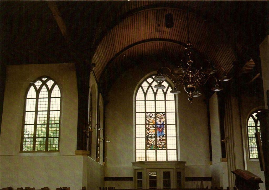 Streefkerk, Interieur v/d N.H. Kerk - ongelopen, Ophalen of Verzenden, Voor 1920, Ongelopen, Noord-Brabant